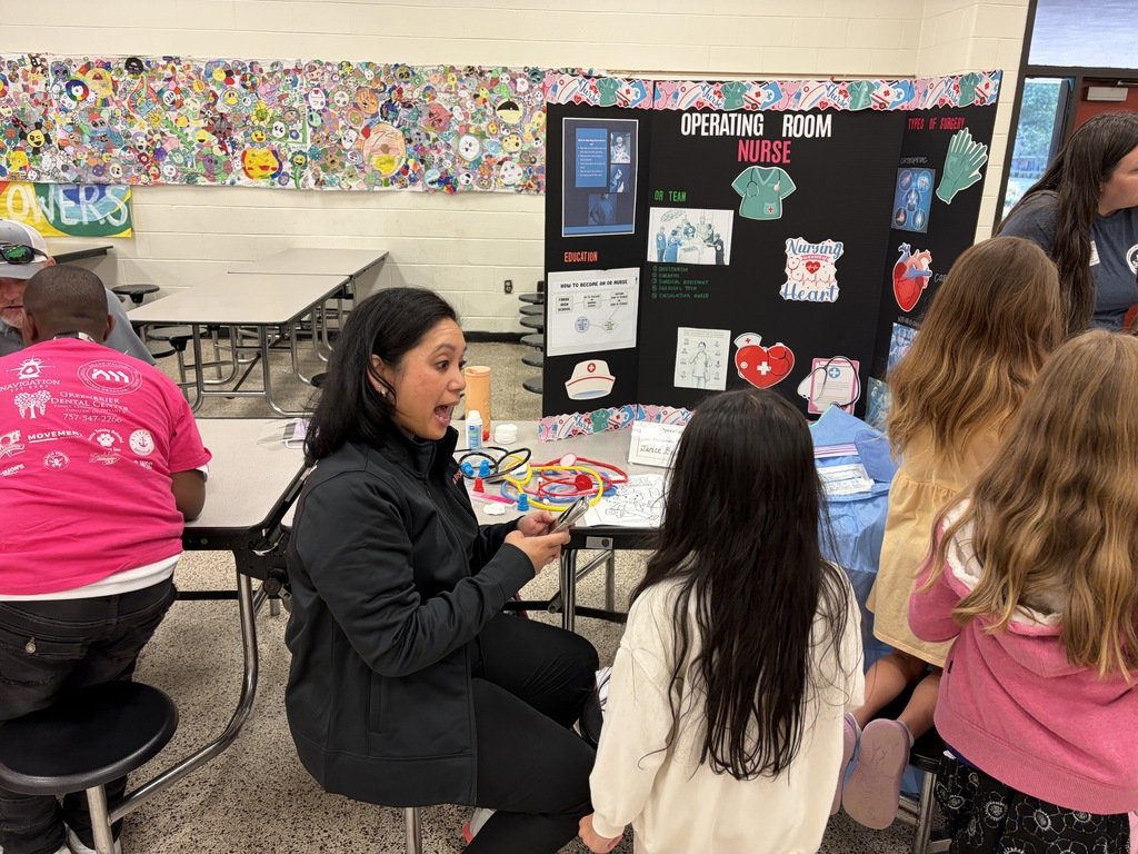 GRPChesapeake's tweet photo. Career Day 2026!  The students are having a great time learning about all the different jobs they could have one day. https://t.co/jX6NlWbL64