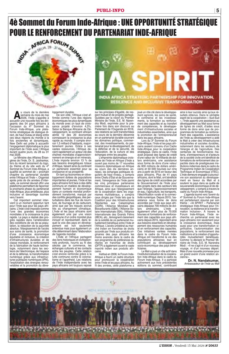 India in Mali tweet media
