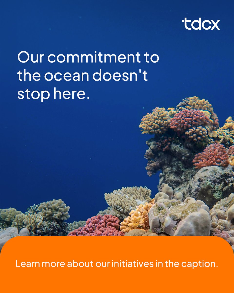 tdcxgroup's tweet photo. The skills that power great CX can also help protect coral reefs! 🌊💙 

TDCX partnered with Citizens of the Reef, launching with an "Hour of Power." #TDheroes analyzed thousands of images to generate critical marine data. 🪸🌍 

#TDCX #CSR #BeGreener #EnableTheFuture https://t.co/FZKIkAbTmR
