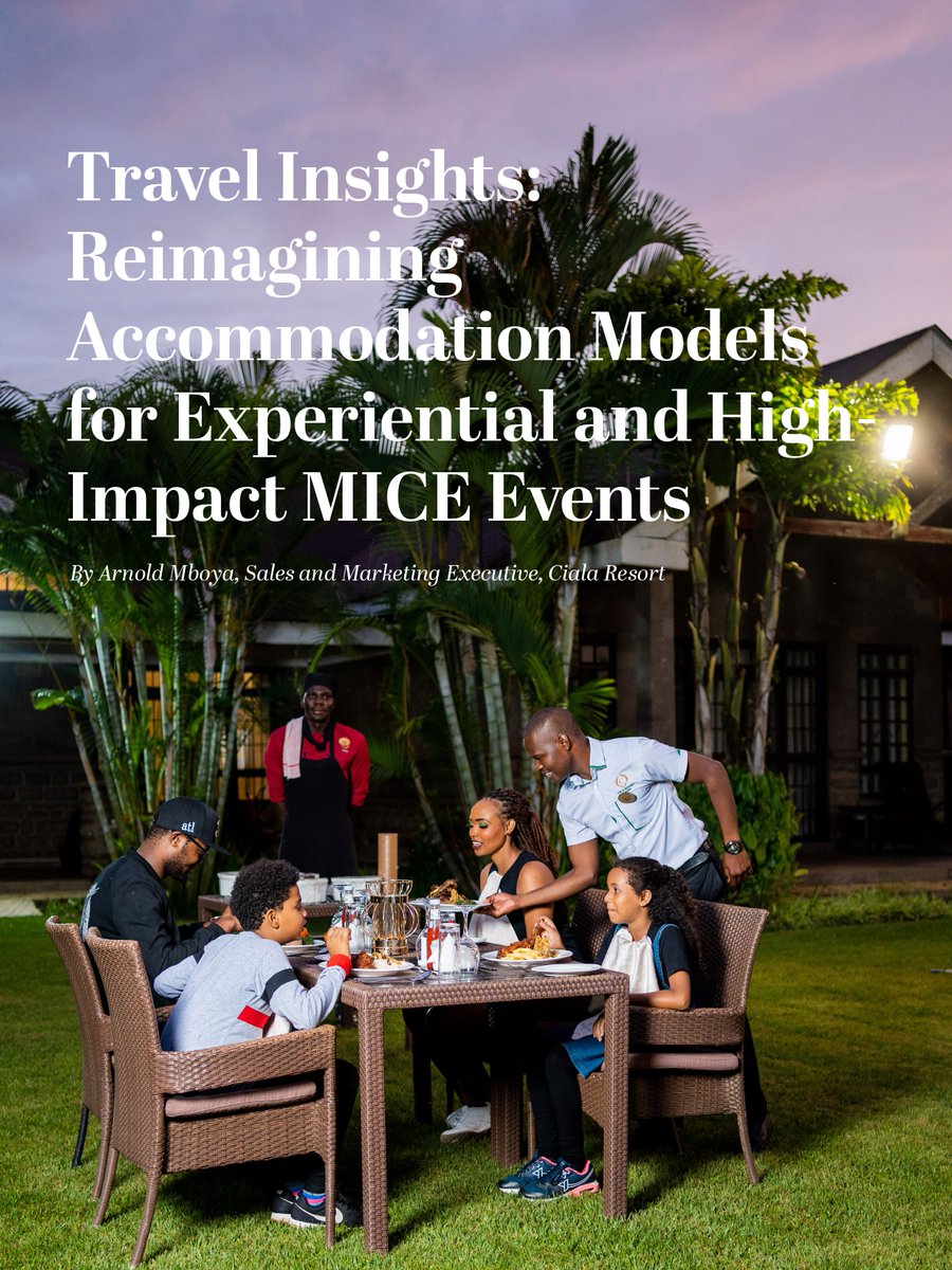 ZuriEvents's tweet photo. Travel Insights: Reimagining Accommodation Models for Experiential and High-Impact MICE Events

Modern MICE travellers are no longer looking for accommodation alone, they are seeking experiences.

As the global business events industry evolves, so do traveller expectations. Today’s delegates want spaces that offer authenticity, wellness, culture, personalization, and meaningful connection to the destination itself. This shift is redefining how hospitality brands approach accommodation within the MICE ecosystem.

In the latest edition of It’s a MICE World Magazine, Arnold from @KisumuCiala  Resort explores how experiential accommodation models are shaping the future of high-impact MICE events.

Explore the full story and much more in the 5th edition of It’s a MICE World Magazine: https://t.co/qBWEbyhvNT

#ItsAMICEWorld #MICEAfrica #HospitalityInnovation #ExperientialTravel