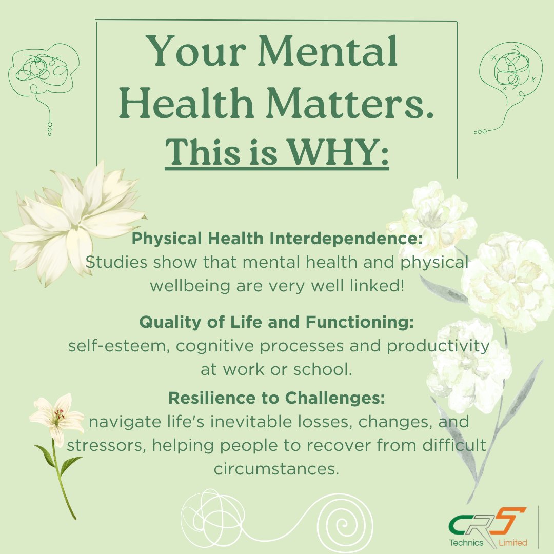 CRSTechnics's tweet photo. We've been so busy at #CRSTechnics! 

This is why YOUR #mentalhealthmatters, make sure to take care of it, to take care of yourself and those around you. 💐

#mentalhealthweek #mentalhealthawareness #mentalhealthawarenessweek #mentalhealth #support #aviation #aviationlife #CRS https://t.co/OABHtW0HJR