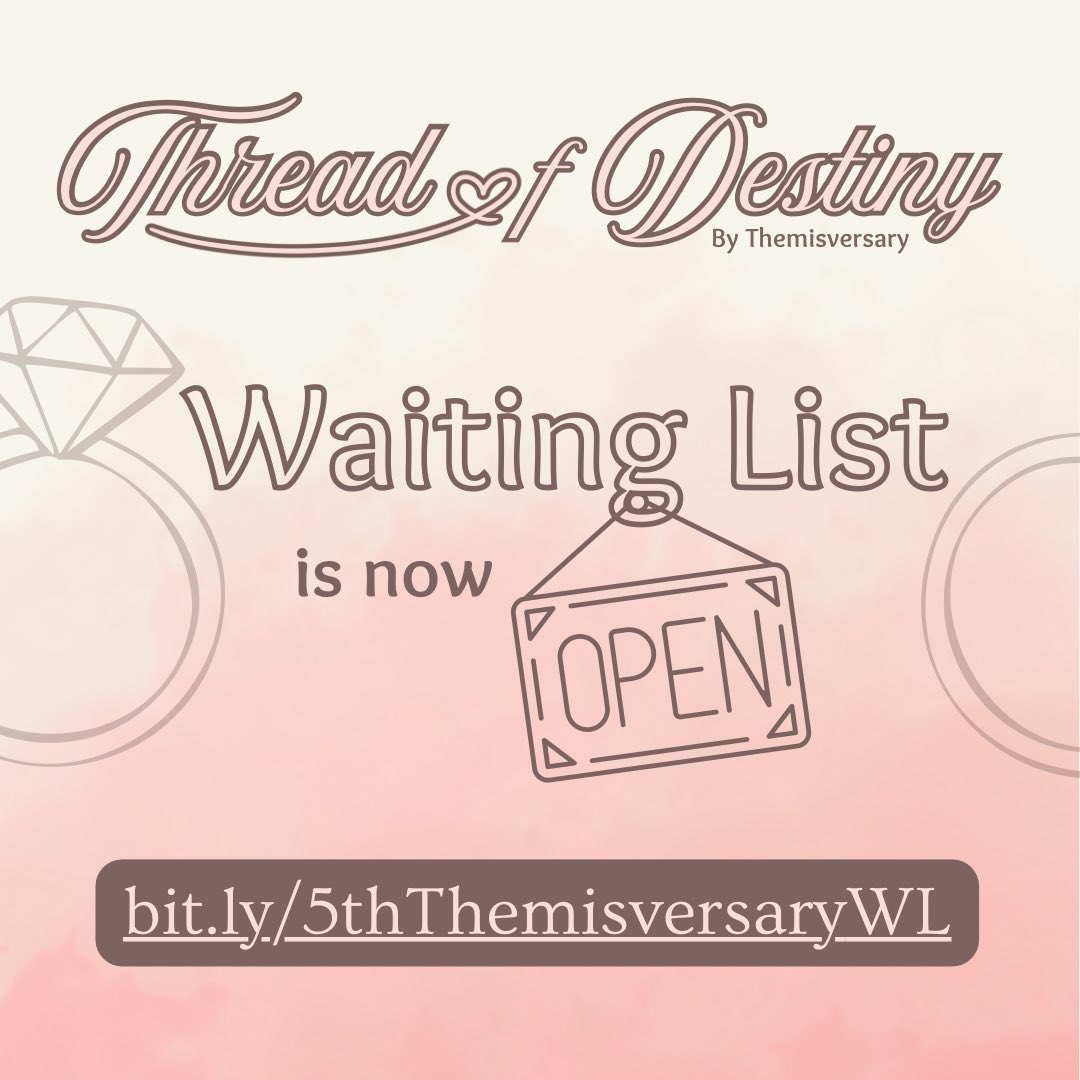 Themisversary's tweet photo. We regret to inform that the slot for Themisversary is officially sold out. However, we know the more, the merrier. So we've made a waitlist form! 🎉

Once we reached a certain number, everyone wil automatically get a slot. So invite everyone you know! ✨

https://t.co/hhiw6nPnCB https://t.co/p0wpkEVAEU