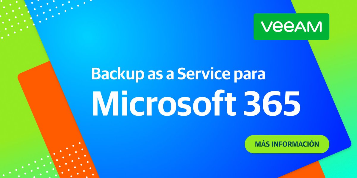 lsnsas's tweet photo. Microsoft 365 ofrece un servicio en la nube potente y confiable. Si bien Microsoft alberga la infraestructura, esto no lo exime a usted de la responsabilidad de mantener un backup de sus datos críticos. Más sobre el backup de los datos de Microsoft 365 >> https://t.co/fT5r8kZobl. https://t.co/EyOYvNraNb