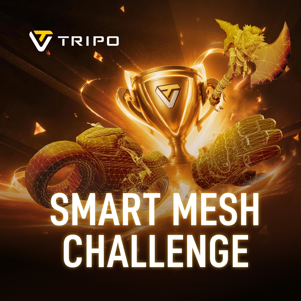 tripoai's tweet photo. No more cleanup crew needed for your game assets ๐งนโจ
We're running the Smart Mesh Challenge โ submit your best game-ready pack and win up to 1 year of Tripo Pro ๐ฎ
๐๏ธ May 14 โ 31
Join the challenge on Discord ๐
https://t.co/LHlRwwx8kF
#Tripo #GameDev #3D #GenerativeAI