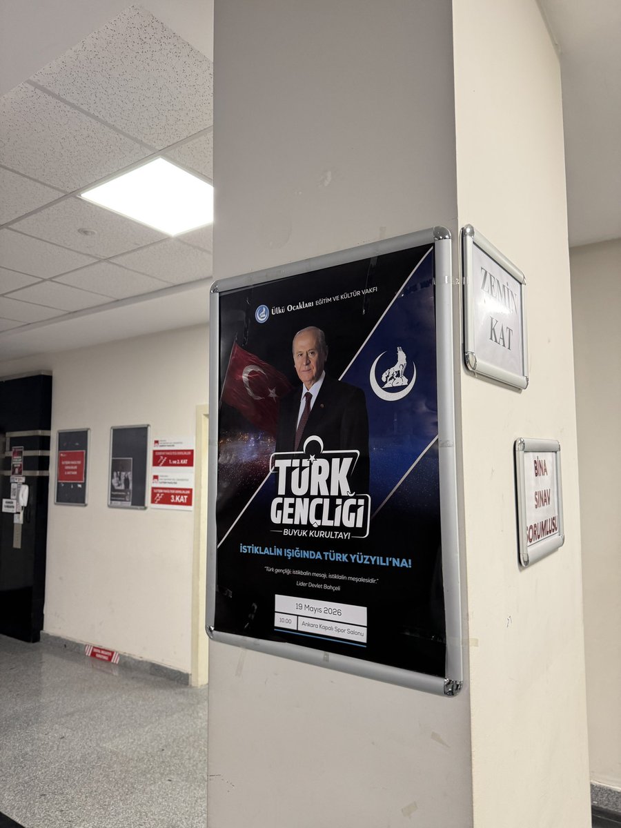 fef_ulkuculeri's tweet photo. Gazi FEF Ülkücüleri olarak fakültelerimizde 19 Mayıs Türk Gençliği Büyük Kurultayı için afiş çalışmalarında bulunduk.

İstiklalin ışığında, Türk gençliğinin sesi Ankara’dan yükselecek. 🇹🇷

@ayyildirim1 
@hberkeozdemir 
@omersanli04 
@SurenlerKayra01 
@EmirhanFEF https://t.co/xk1cSPmhWQ