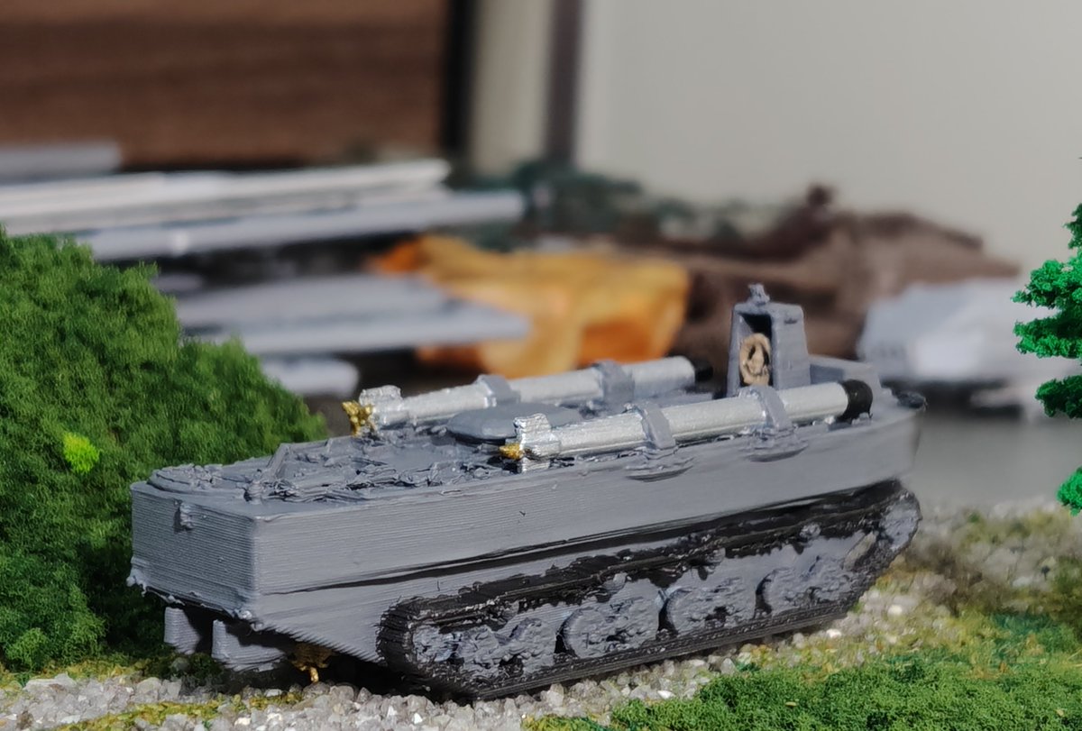 mash_fleet's tweet photo. 日本海軍 陸戦隊 特四式内火艇 カツ車 45cm魚雷搭載ver.
#144スケモ https://t.co/8Y61BQQTEK