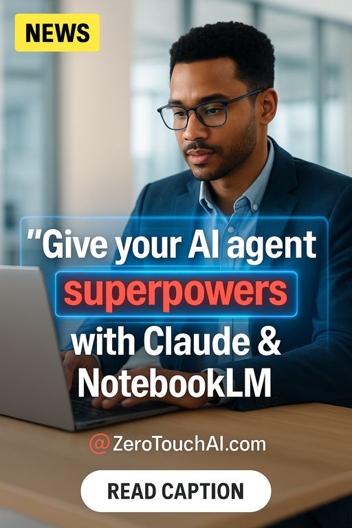 Zero_Touch_AI's tweet photo. Claude + Notebook LM integration is game-changing! 🤖📓 You can now create, rename, and delete notebooks, upload files, generate audio overviews, and more—all without manual input. 

How will you leverage this power? 🚀 #AI #TechInnovation https://t.co/MPKJF5Bjmy