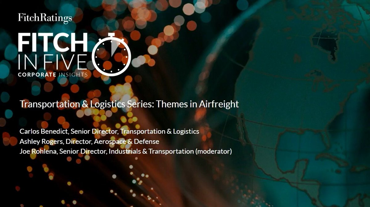 FitchRatings's tweet photo. In this #FitchinFive audiocast episode, Fitch’s #Corporate Analysts examine the key themes shaping the air #freight market, including shifting trade lanes, fleet strategy and aircraft availability, and the evolving competitive landscape.
Listen now: https://t.co/Kd4ghjOuax https://t.co/rwE1ROiloH