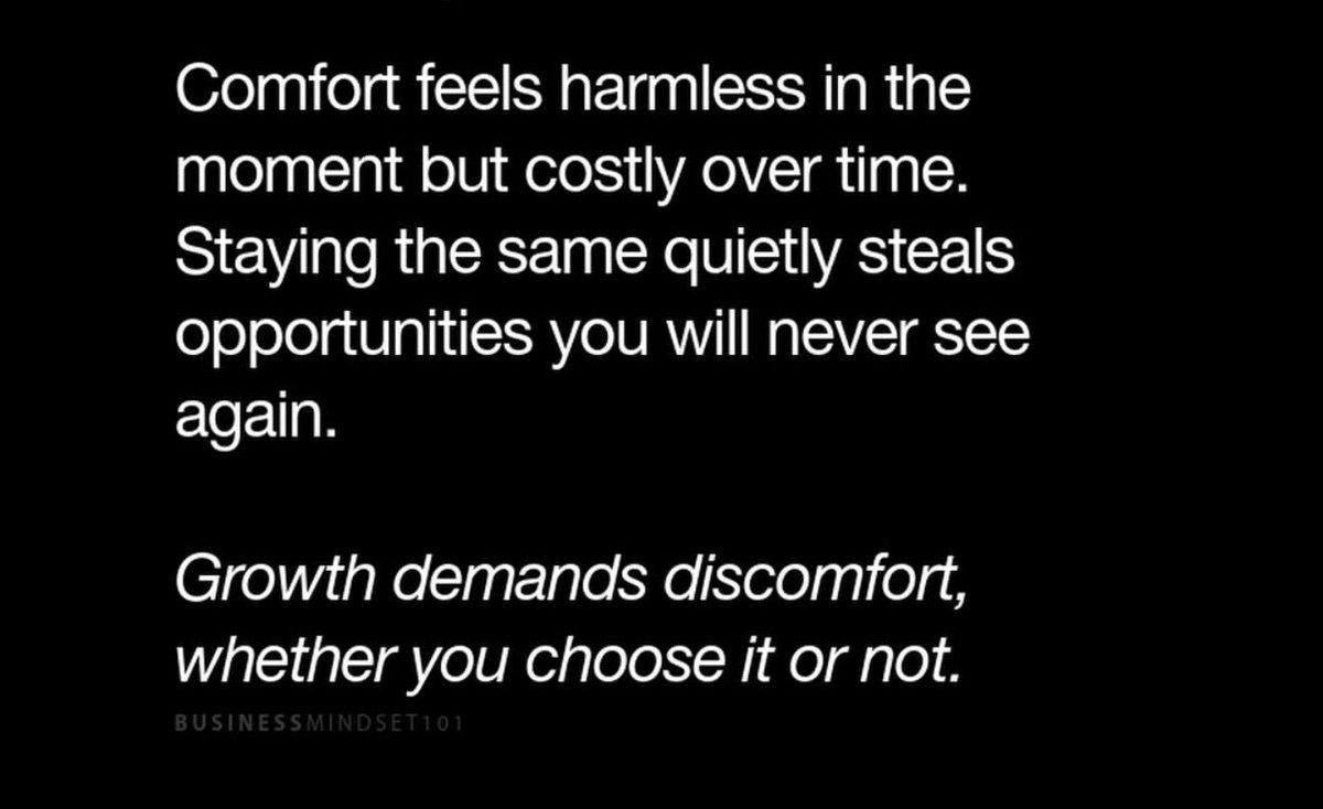 monlwalters's tweet photo. Good morning! ♥️ I’ve made a lot of posts about comfort being a hindrance. Take heed to succeed! Have a blessed Friday!
#selflove #positivity #takerisks https://t.co/FJBdPcVfxn