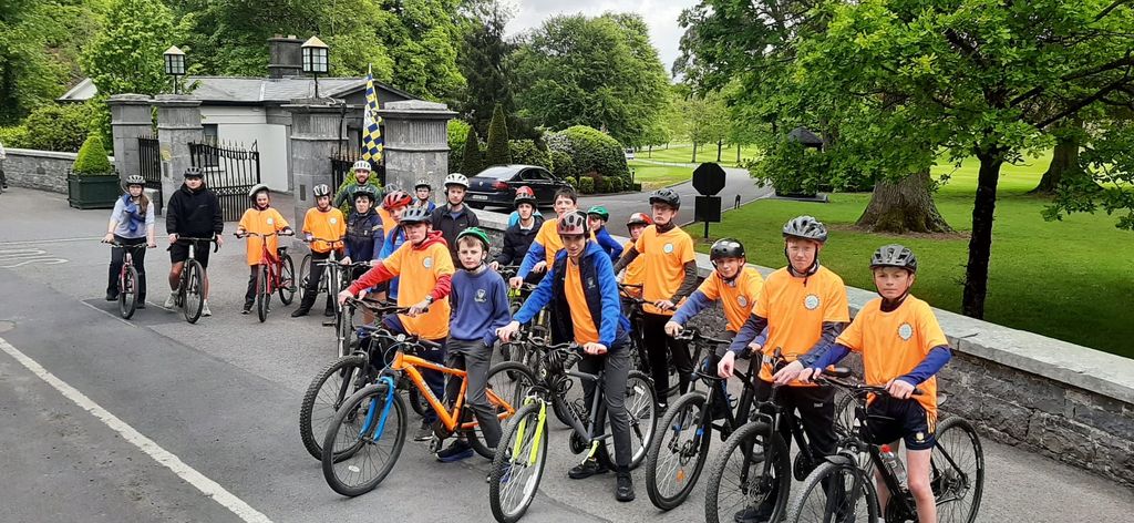 StFlannans's tweet photo. Well done to our students and teachers who took part in this year's fundraiser for Cycle against Suicide as part of National Bike Week. A lovely morning for a spin to Dromoland and back. https://t.co/dJUwJF5bcU