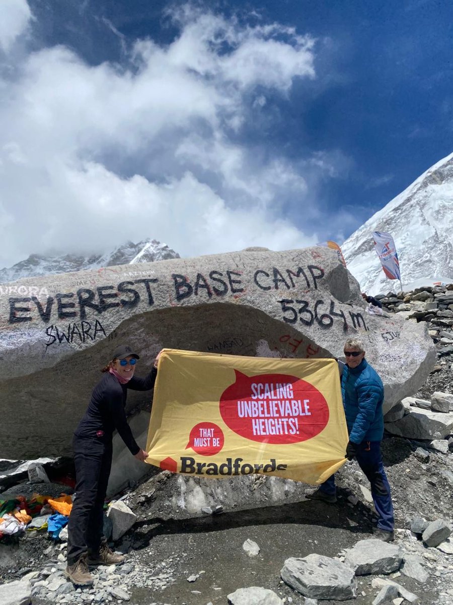 Bradfords_Build's tweet photo. Congratulations to Pete Mahwood for trekking to Everest Base Camp in support of Children's Hospice South West. Every step of the journey helped raise vital funds for supporting children and families. 

An inspiring achievement for an incredible cause - well done Pete! 👏 https://t.co/gIdysL5U5l