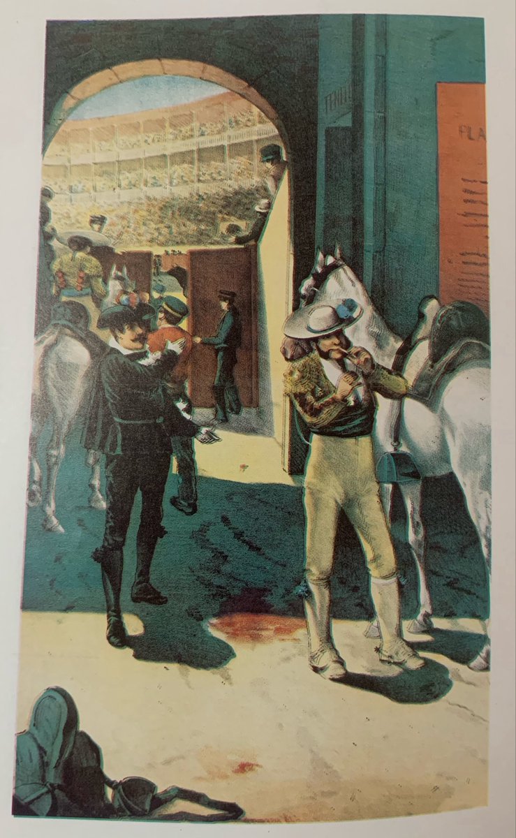 julianhibanez's tweet photo. Olor a cuadra, humo de tabaco y una tensión que se masca. El picador aguarda con un aplomo de piedra: sabe que el porrazo  es inminente, pero no le tiembla el pulso. La voz del alguacilillo lo saca del trance: “¡A lo que hay que estar, señores!”. Sangre fría y sabor añejo. https://t.co/mnKBuzbGE4