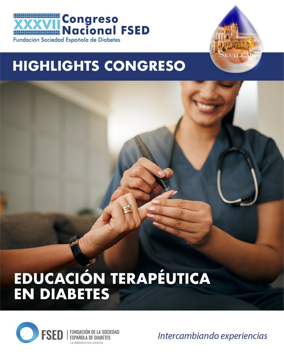 SEDiabetes's tweet photo. ⭐️ Highlights Congreso #SEDiab2026 

La educación terapéutica ha sido uno de los ejes clave del Congreso… y también sigue siendo uno de los grandes retos del sistema sanitario

Claves destacadas:
🔹 Acceso desigual entre comunidades autónomas
🔹 Déficit de recursos pese a su impacto en resultados en salud
🔹 Necesidad de programas estructurados y adaptados al contexto del paciente
🔹 Integración entre niveles asistenciales, aún insuficiente
🔹 La educación terapéutica convierte la información en competencias reales de autocuidado

Un reto claro: garantizar equidad y continuidad en la atención 🎯

👉 Amplía la información: https://t.co/YObw5eRGK6

#DiabtESP #SEDiabetes #diabetes #DM1 #diabetestipo1 #DM2 #diabetestipo2