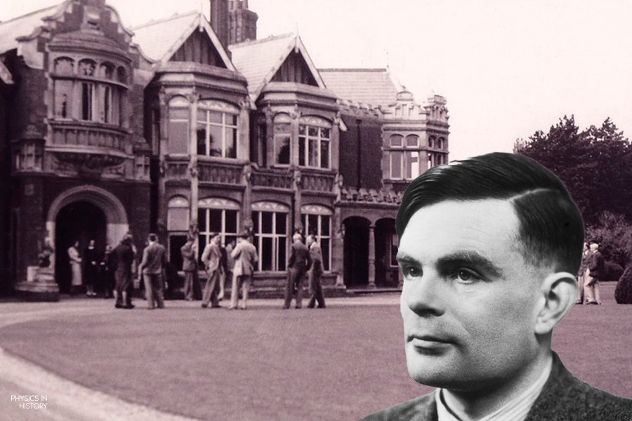 At Bletchley Park, where Alan Turing worked on breaking the Enigma code ...
