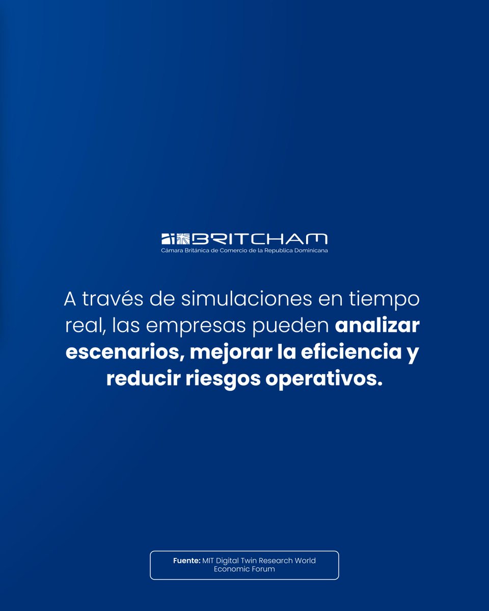 BritchamDR's tweet photo. La logística global evoluciona con tecnología capaz de anticipar escenarios antes de que ocurran. 

Los Digital Twins están cambiando la forma en que las empresas optimizan operaciones, reducen riesgos y toman decisiones en tiempo real.

#BRITCHAMDR #Logística #DigitalTwins https://t.co/NRQsPVWEq1