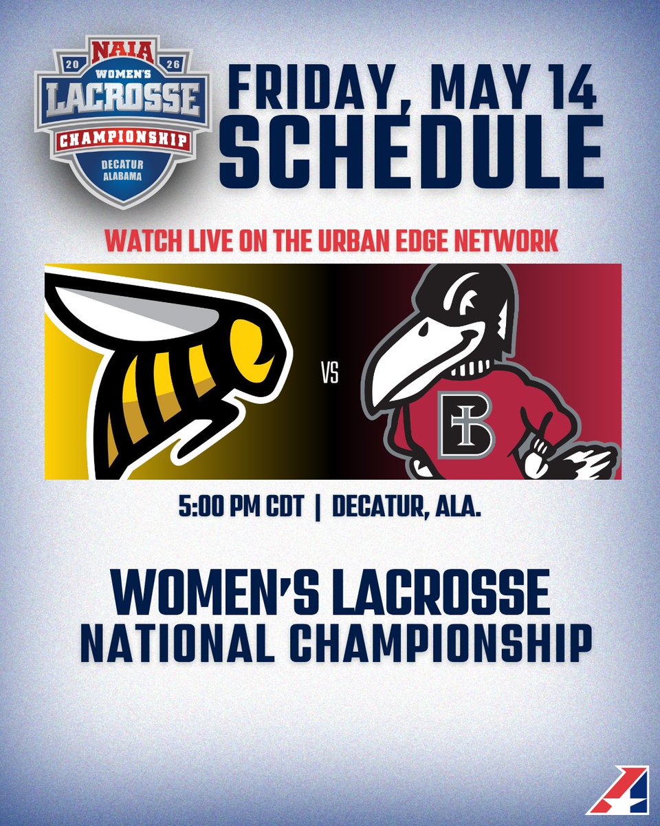 TheHeartConf's tweet photo. NATIONAL CHAMPIONSHIP GAME DAY. 🔥 Good luck to the Ravens as they compete for back-to-back NAIA Women's Lacrosse National Championship titles!

#1 Benedictine vs. #3 SCAD Savannah (Ga.)
⏰ 5:00 PM CDT
📍Decatur, Ala.

📊 Live stats: https://t.co/M7xpsUl1h5
📺 Watch live: https://t.co/naJyMbfZQ4

#therightwaytoplay | #theheartswaytoplay | #battlefortheredbanner