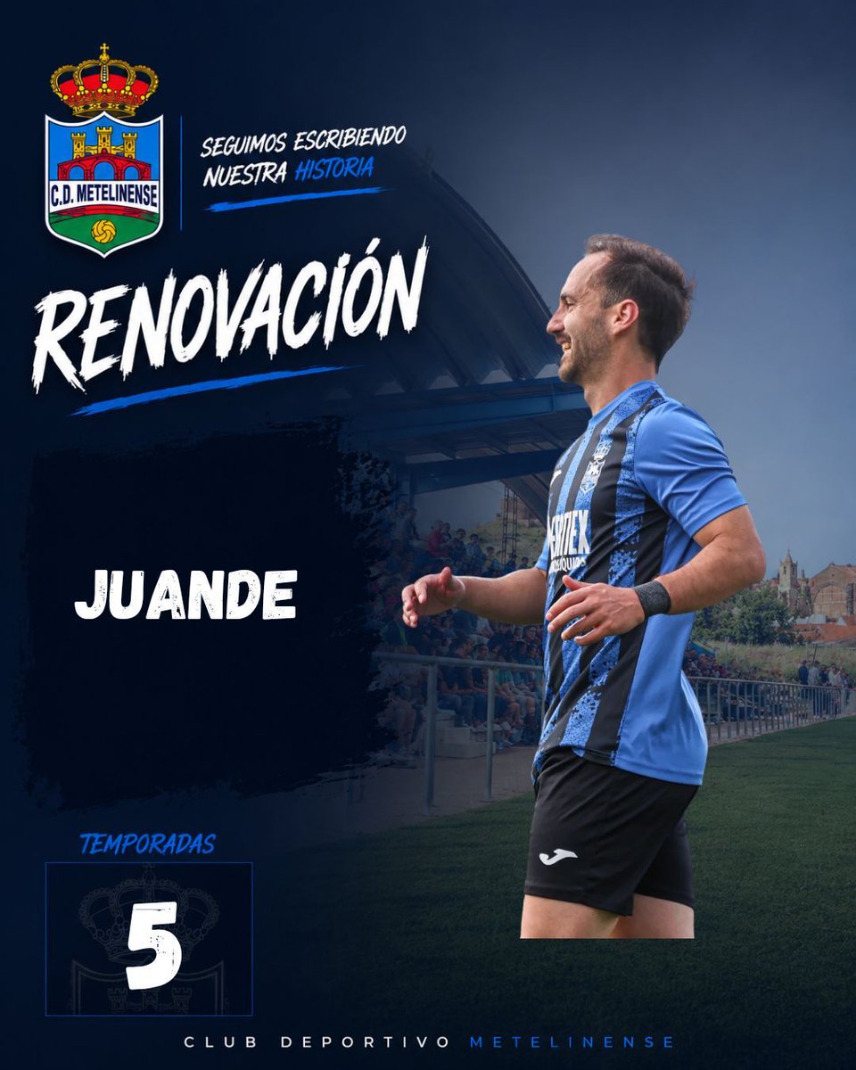cdmetelinense's tweet photo. 🔵 RENOVACIÓN 🔵 

🪄⚽ Otro de los capitanes no podía perderse el regreso a primera. @JdDios16 se queda!

➡️ Jugador diferencial con un gran regate y visión de juego que hacen que sea clave en la parcela ofensiva. 

💙 Juan de Dios sigue siendo del Metelinense. ¡VAMOS AZULES! https://t.co/RVdWs2TOxk