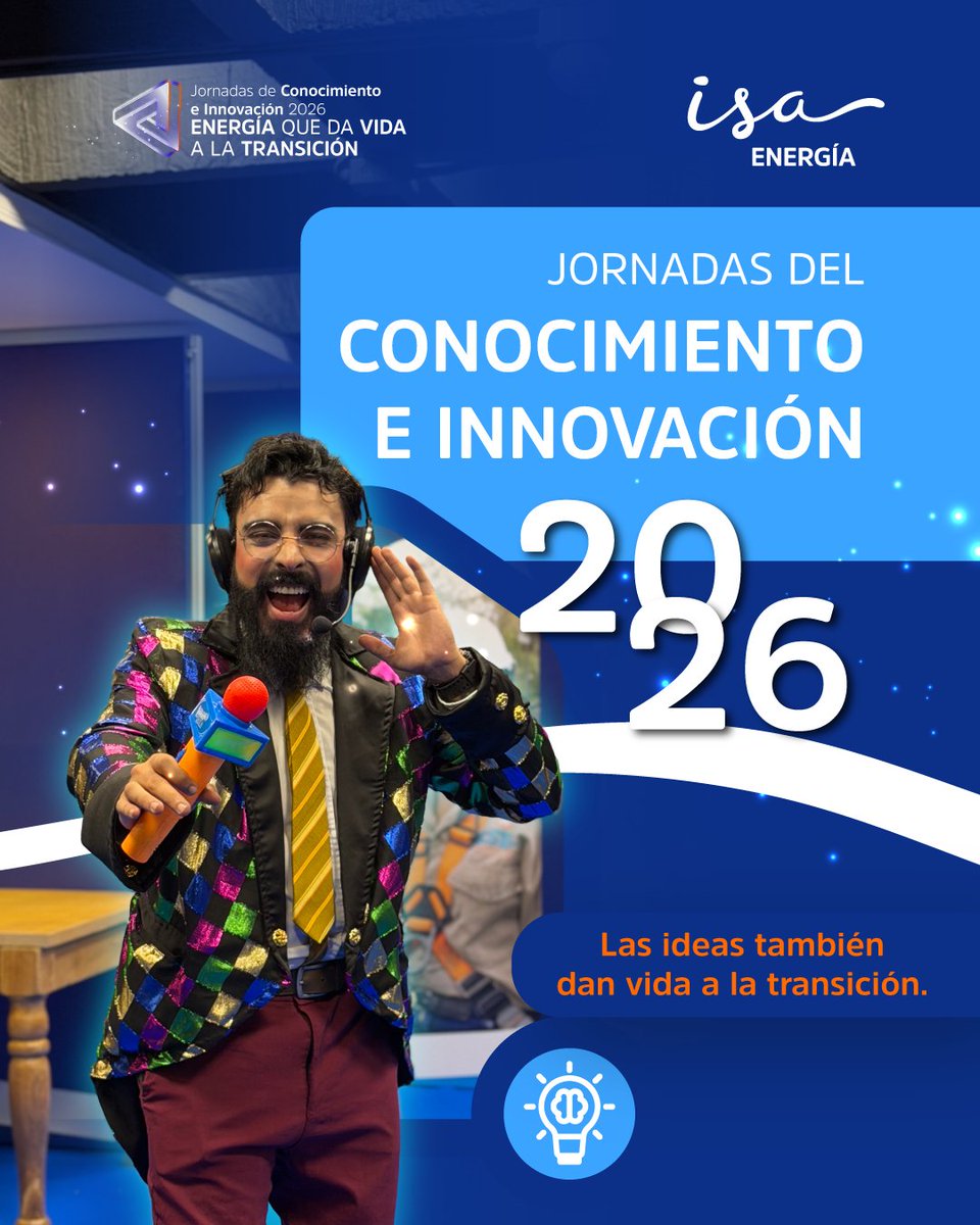 isaenergiaco's tweet photo. Así vivimos las Jornadas de Conocimiento e Innovación 2026 de ISA y sus empresas. 
Una semana en la que compartimos ideas, conocimos nuevas tecnologías y destacamos soluciones que reflejan el talento, la innovación y el compromiso de cara a la estrategia #ISA2040
#ISAENERGÍA https://t.co/k1lhREQHEz