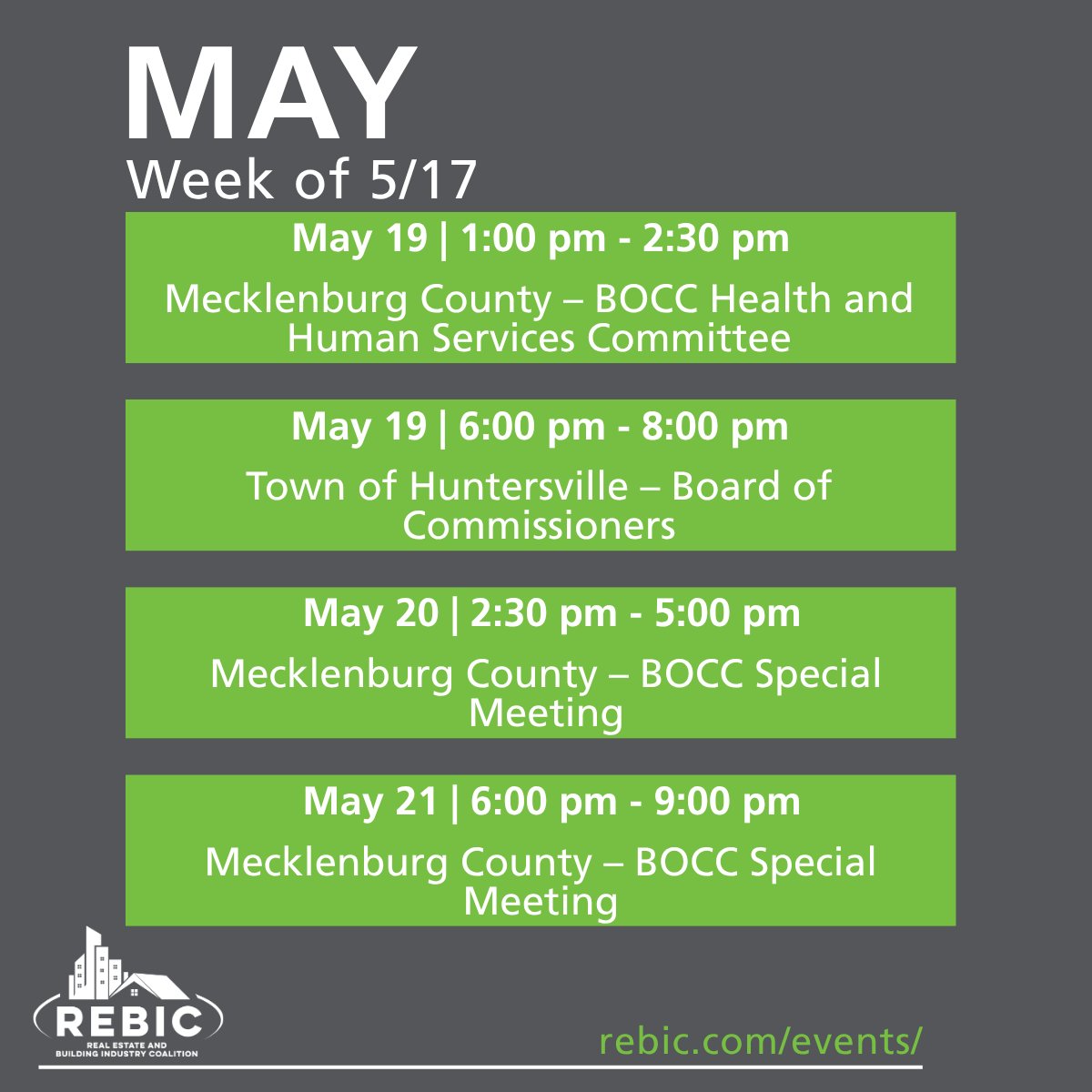 REBIC's tweet photo. Take a look at the week ahead on REBIC's Calendar of Events. https://t.co/KUb0WWrNZk