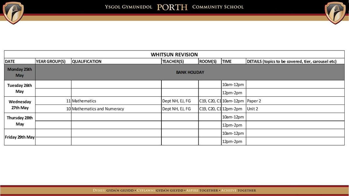 Porth Community School tweet media