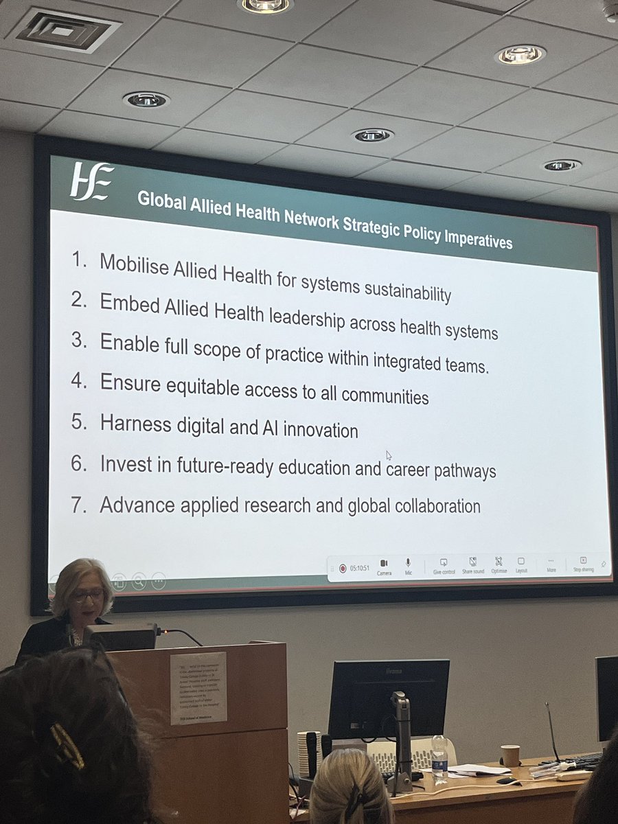LibbyMur's tweet photo. Really informative update from the National HSCP lead Jackie Reed at the HSCP conference today, including information about student expansion and advanced practice.

@WeHSCPs #HSCP @stjamesdublin https://t.co/TVskwMYvwx