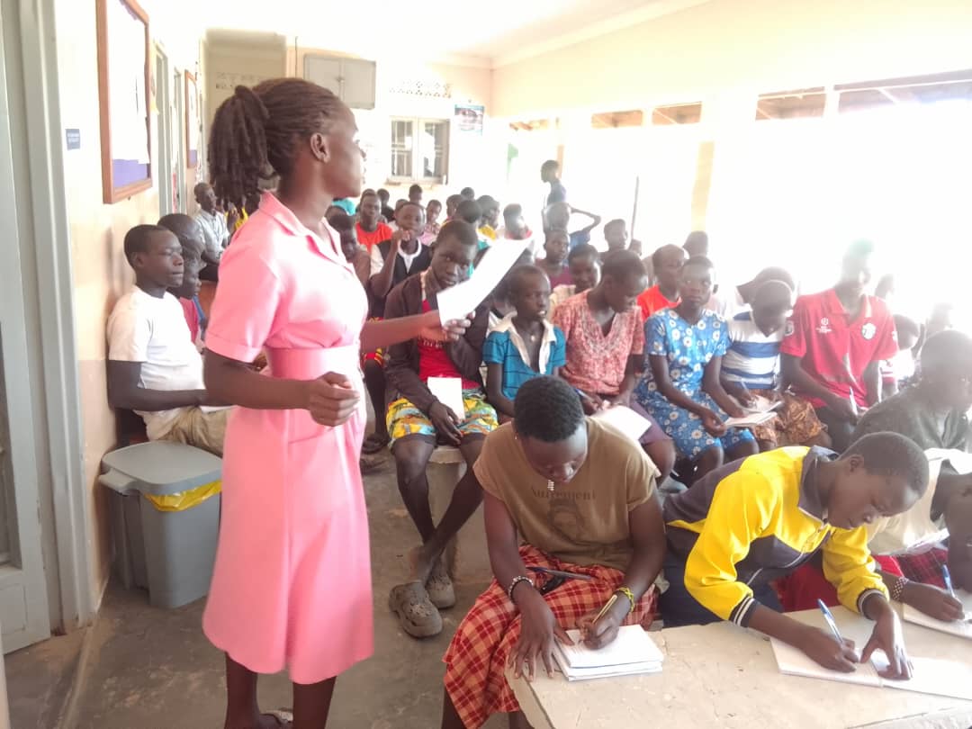 STFUganda's tweet photo. STF is conducting holiday camps for adolescents at Lokopo Health Centre and Lorengechora S/C, supported by health workers, providing health talks and guidance during the school break. This complements the role of parents at home in engaging their children in SRH conversations. https://t.co/Ln64p3207M