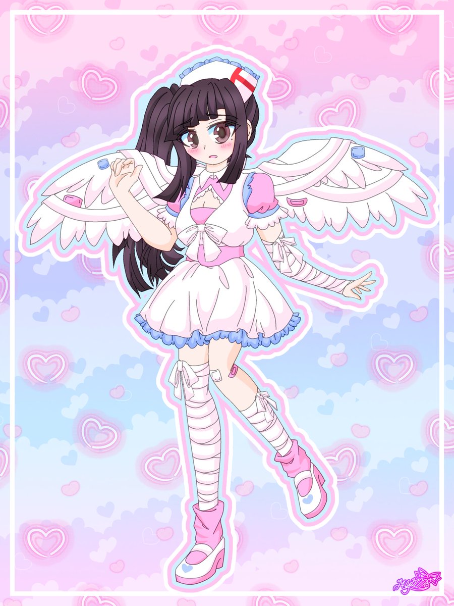 その他 mikan Angel and Devil Mikan Fanart 😇😈 🩷❤️ - NOTE: Fanart for
