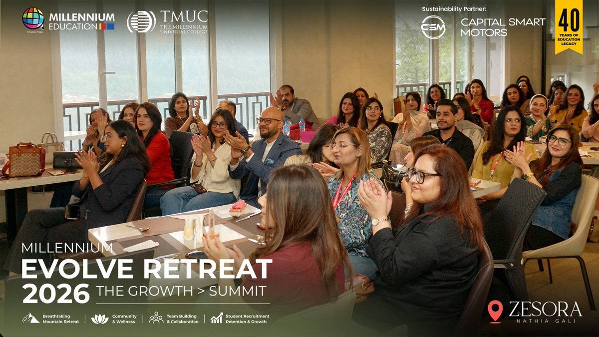 TME_Pakistan's tweet photo. The Millennium Evolve Retreat 2026- Day 1 https://t.co/8lOjCo5qRZ