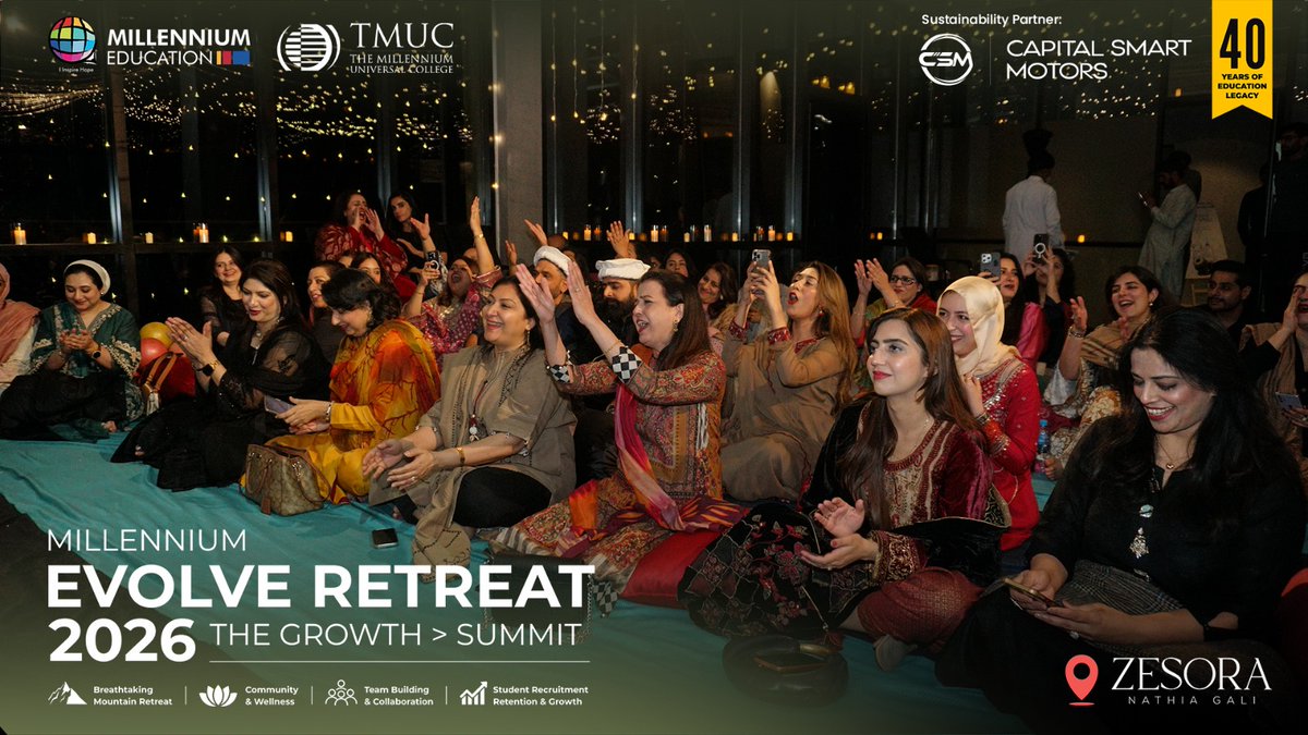 TME_Pakistan's tweet photo. The Millennium Evolve Retreat 2026- Day 1 https://t.co/8lOjCo5qRZ