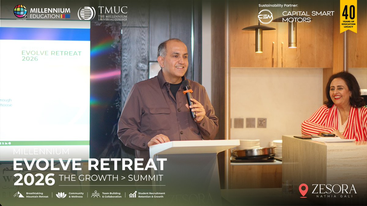 TME_Pakistan's tweet photo. The Millennium Evolve Retreat 2026- Day 1 https://t.co/8lOjCo5qRZ