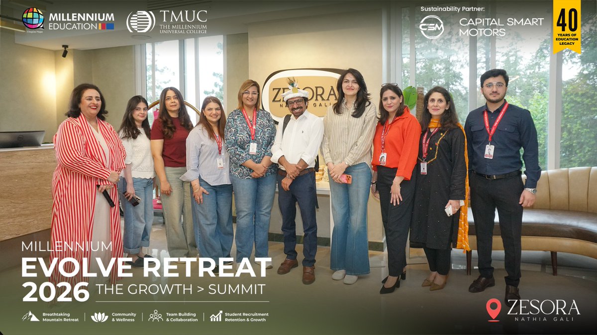 TME_Pakistan's tweet photo. The Millennium Evolve Retreat 2026- Day 1 https://t.co/8lOjCo5qRZ