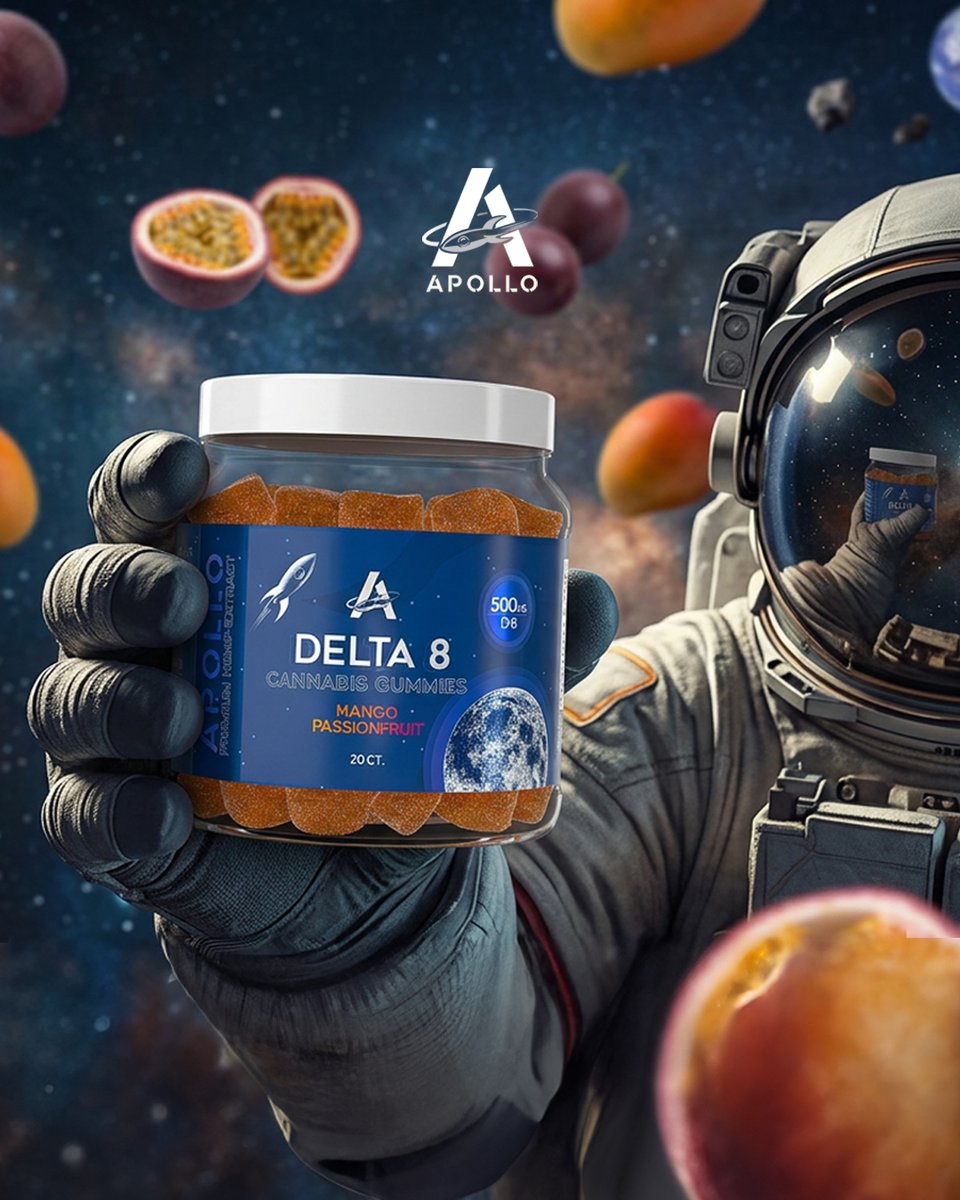 Thinkapollo's tweet photo. Apollo combines the highest quality Delta 8 with our all-natural, vegan gummies.

#explorepage #elevatedlifestyle #tothemoonandback #blastoff #foryoupage #cosmos #gummies #spaceranger #explorethecosmoswithApollo #delta8 #delta8gummies https://t.co/oQoNr3cJGv