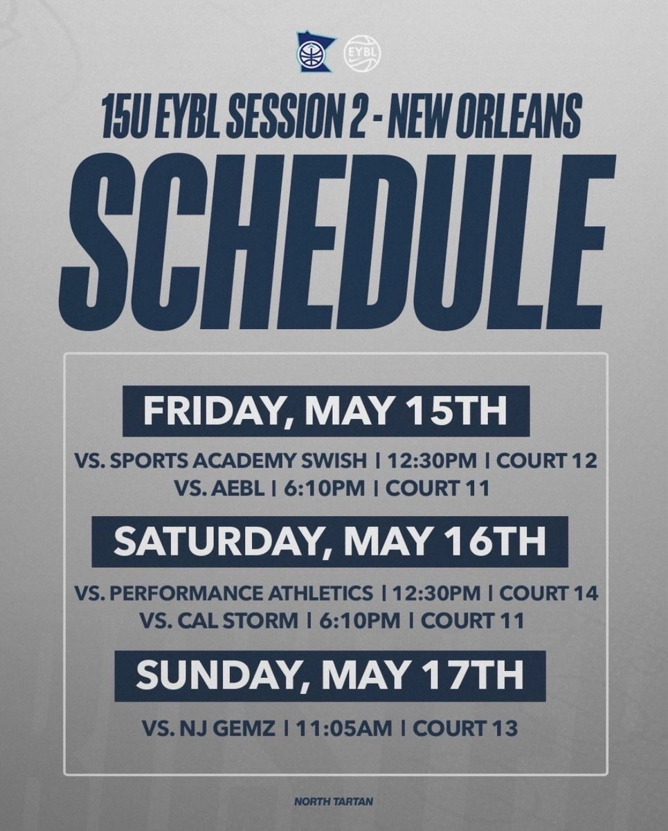 raegankelm's tweet photo. EYBL Session 2 game day! https://t.co/t9kI9KnppR