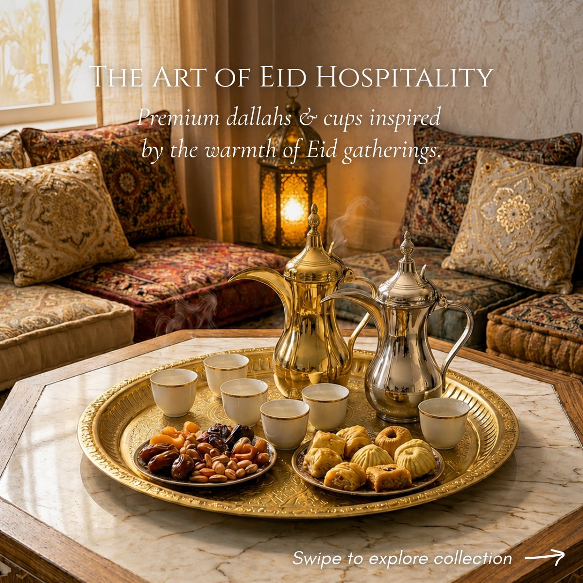 almakaan's tweet photo. Celebrate Eid with timeless Arabic hospitality 🌙
Elegant Coffee Dallahs, Porcelain Cawa Cups &amp; serving essentials crafted to add warmth and style to every gathering.
🛒 https://t.co/aLdFnDrxph
📩 info@almakaan.com
📞 +971 4 452 5420 (Call &amp; WhatsApp)

#AlMakaan #Eid https://t.co/yzx2vwnphn