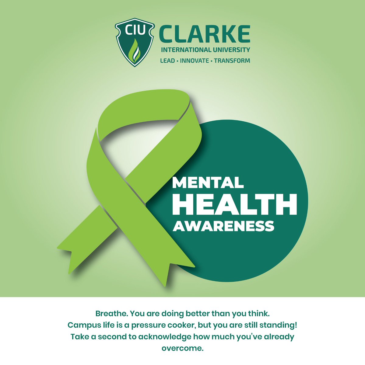 Clarke International University tweet media