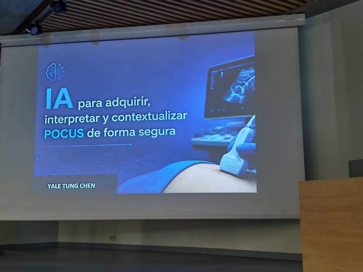 SonoSamMD's tweet photo. El gran @yaletung nos habla sobre tendencias y los últimos cambios en uso de IA en #POCUS https://t.co/TDjWRSqlTv