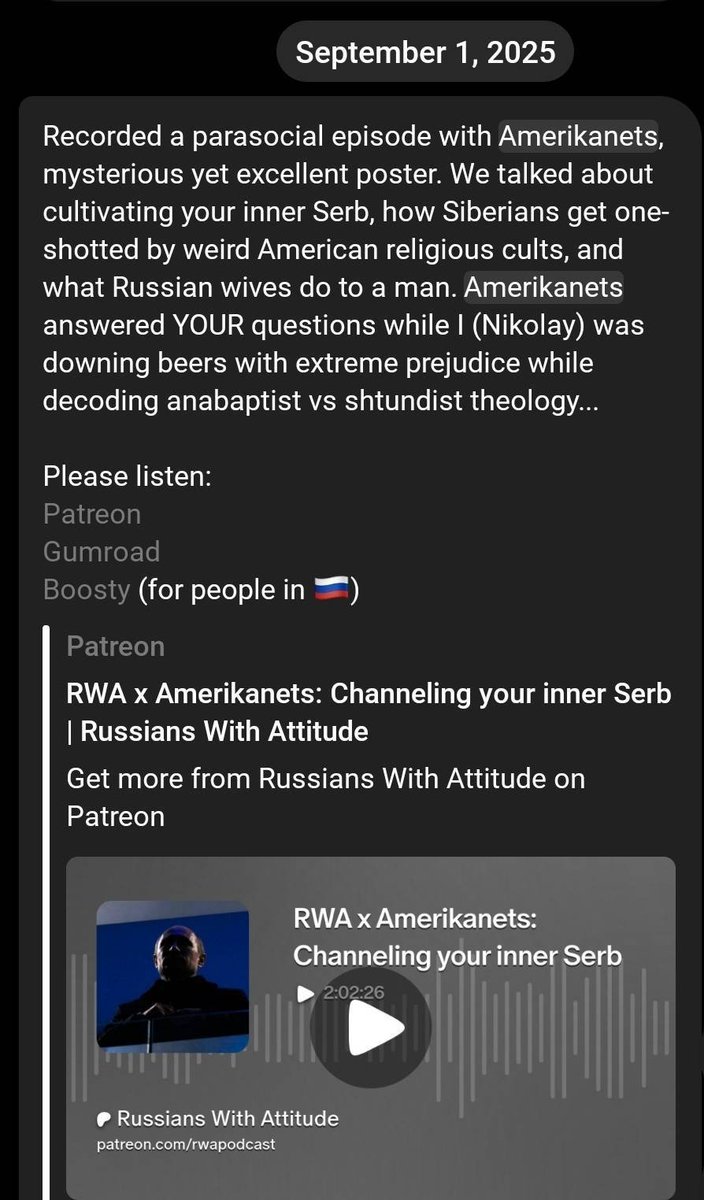 TUA_Research's tweet photo. Another RWA aligned account is @ripplebrain 'Amerikanets', a sort of knock-off Costin Alamariu from Temu, real name Eric Ettensohn. All of the neo-nazism and campness, but only a fraction of the success. https://t.co/NAGXQZFWP3