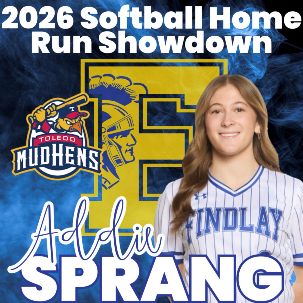 FHSAthletic's tweet photo. Come out and support senior standout Addie Sprang as she competes in the Toledo Mud Hens High School Home Run Showdown on Wednesday, June 10!

🎟️ https://t.co/NU01gqEGN4 https://t.co/ovFFaB3HE4
