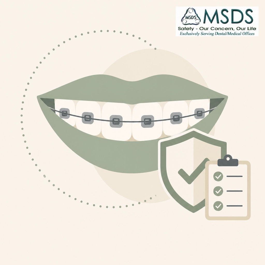 MSDS911's tweet photo. Happy World Orthodontic Health Day! 🦷 Great smiles start with precision in alignment and safety. We help ortho offices master OSHA and compliance so you can focus on the art of the smile. 💚

#WorldOrthodonticHealthDay #DentalSafety #Compliance #OrthoLife https://t.co/FT6TVSINdC