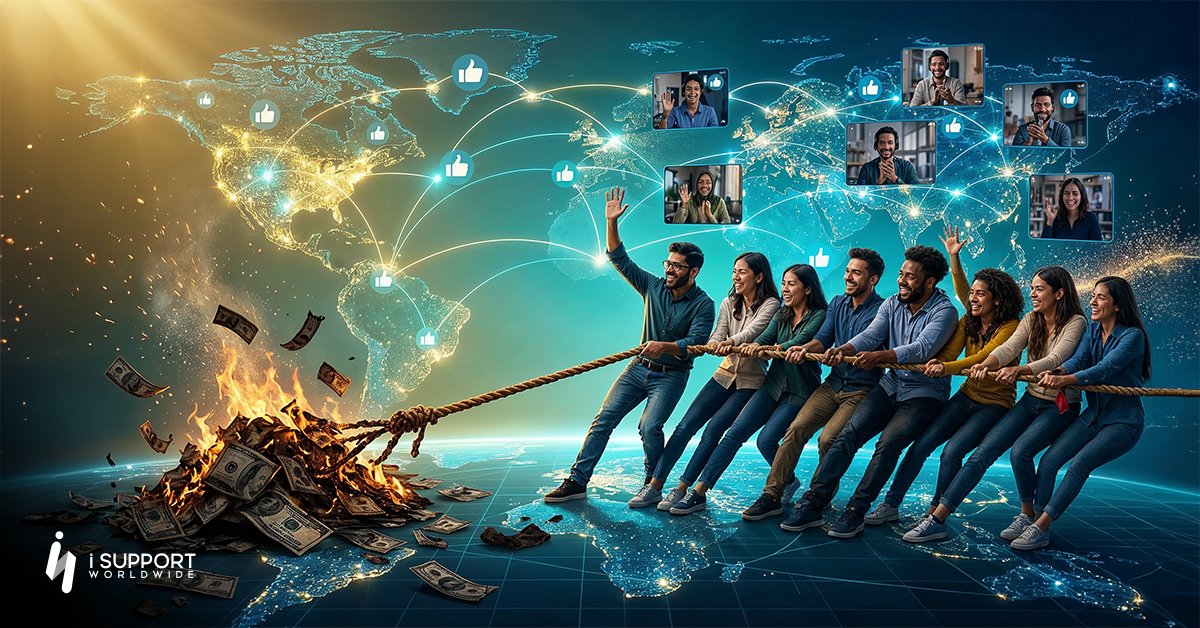 iSupportGroup's tweet photo. Smart companies don’t burn cash on local hires. They scale offshore. 

#ScaleSmarter #Offshoring #RemoteTeams https://t.co/Ni3TGuTWTK