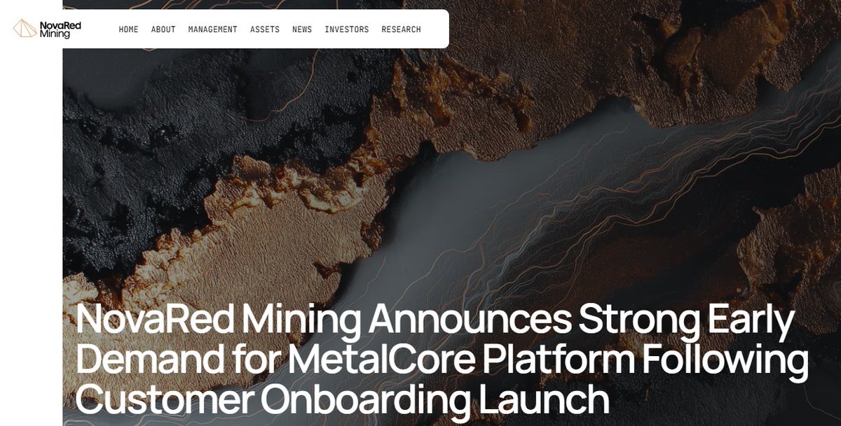 BarbieTaliana's tweet photo. 249 applicants show MetalCore is pulling interest quickly. NovaRed Mining makes the early access story stronger with 90% lifetime discount and a fixed founder price forever. 

#ElvishYadav $NVDA https://t.co/7bodlMSs68