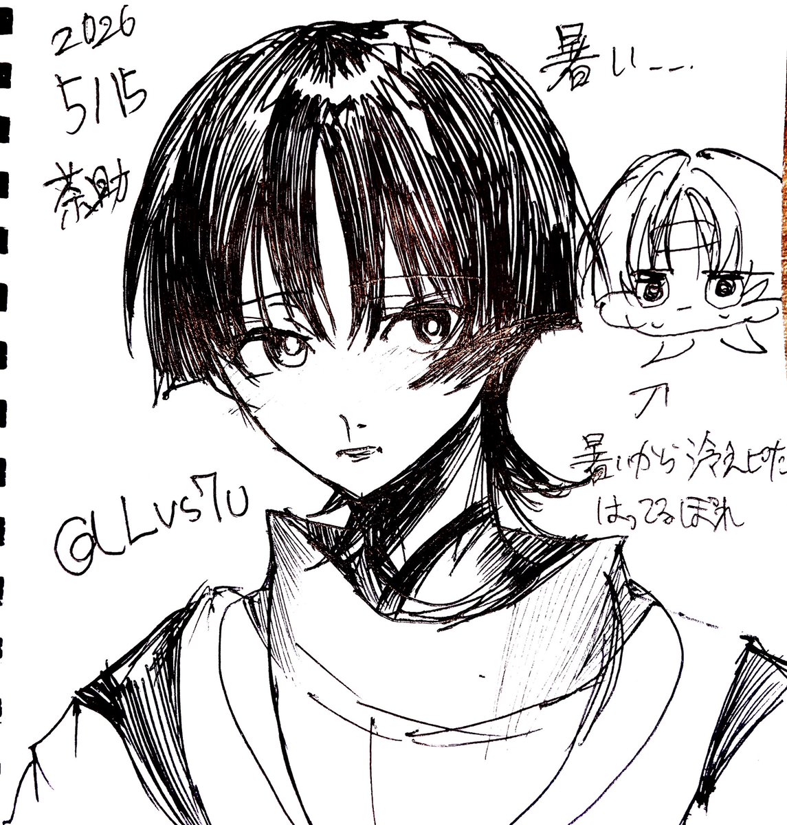 Lvs7U's tweet photo. ボールペン一発描き傾奇者 https://t.co/SJKFflu71g