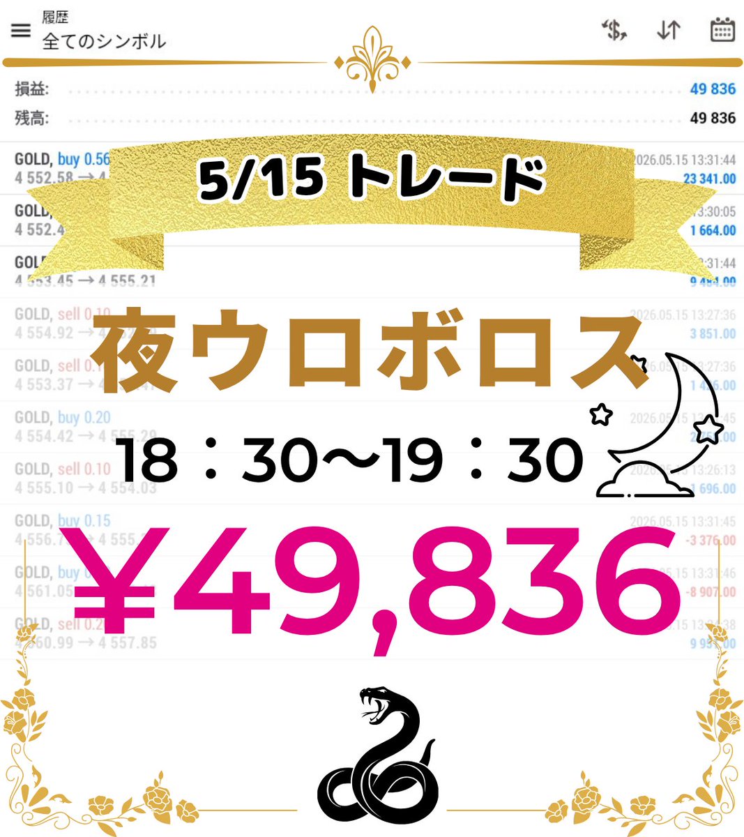 レオル|Leonidasグループ最高責任者/自動売買EA/ドル円/GOLD/XAUUSD tweet media