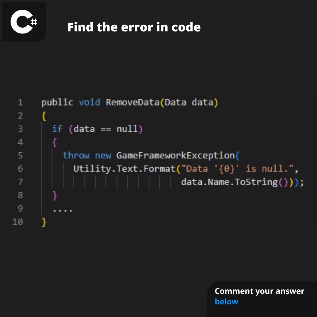 pvs_studio's tweet photo. PVS-Studio spotted the bug in the CSharp code. Can you?