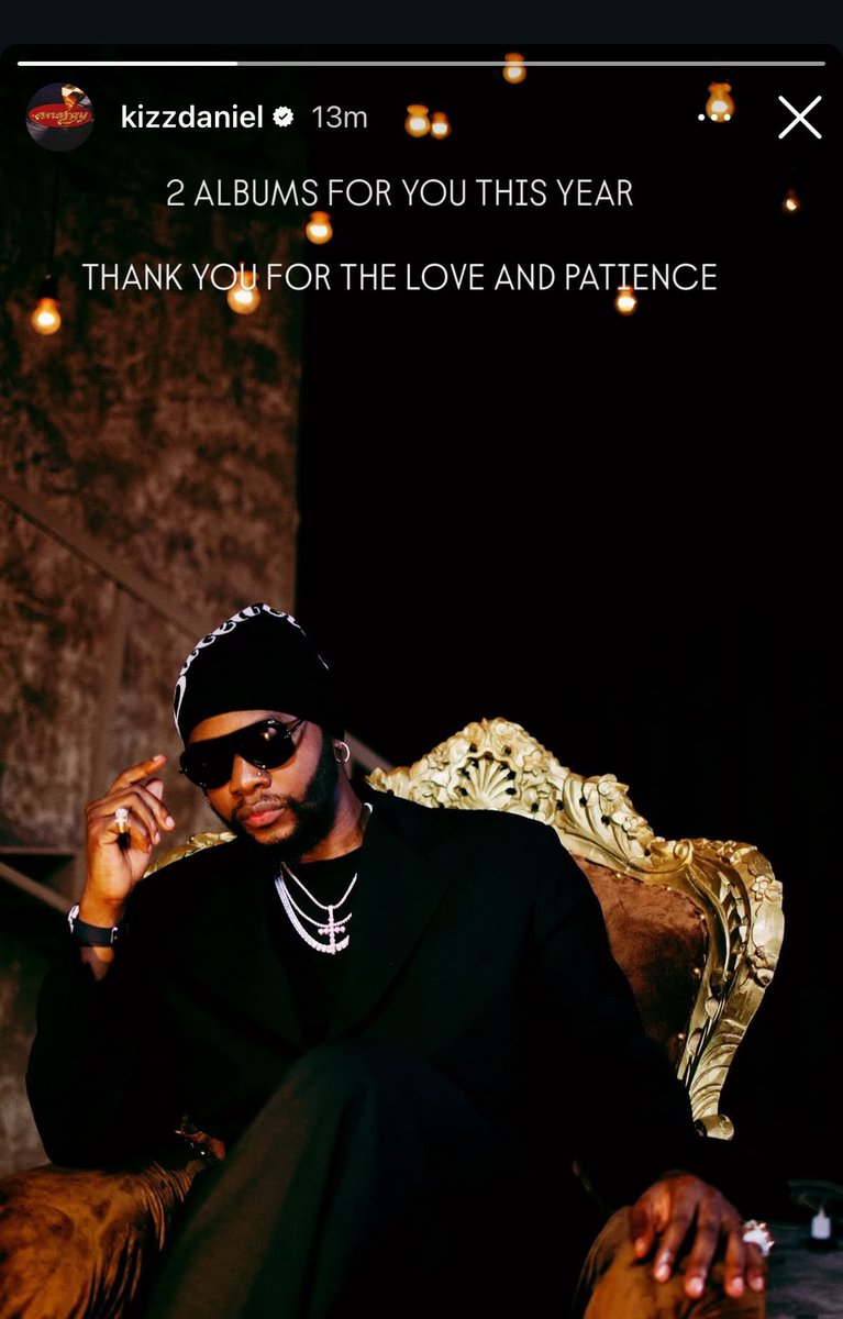 PulseNigeria247's tweet photo. Kizz Daniel announces he’ll be releasing 2 albums this year. 💿 https://t.co/c1sNvCgRE8