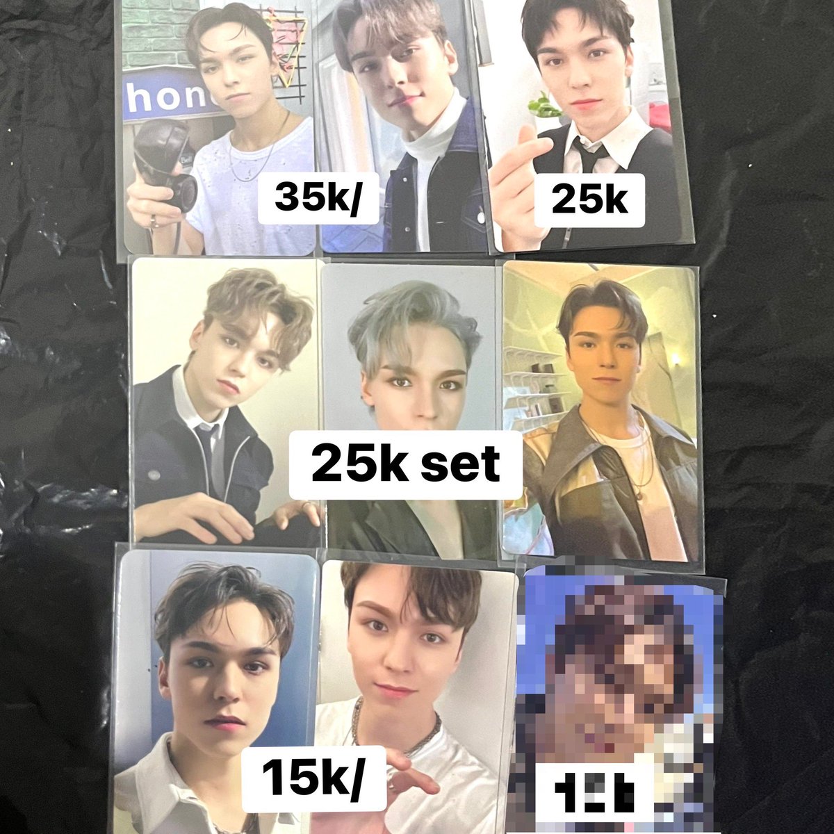 bingxe's tweet photo. INA wts want to sell seventeen svt pc 

📍Jakarta 
bisa keep/splitpay/cod
free packing, exc adm 14%

‼️ beberapa slight boleh cek condi dulu ^^

t. vernon seungkwan wonwoo mingyu jun woozi photocard official pob https://t.co/9zuU1rI2jf