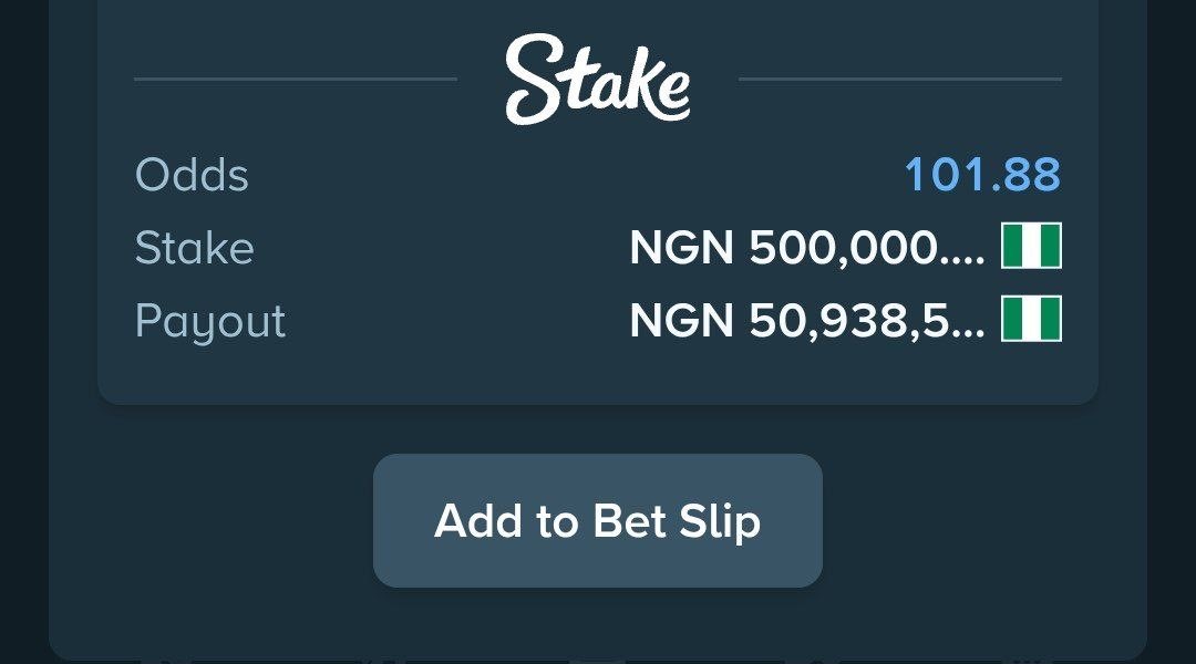 htfttipster1's tweet photo. Hot 100 odds on @Stake 🥵 

Betcode: 583642488

Booking link: https://t.co/BZG1VcAovs

- REGISTER A STAKE ACCOUNT VIA LINK ➡️
https://t.co/1SkAnTN3oT https://t.co/foUZlntPdw
