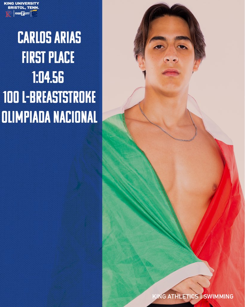 KingAthletics's tweet photo. Carlos Arias continues to elevate King Swimming with a first‑place finish in the 100m L-Breaststroke at the Olimpiada Nacional!
Full release in the link below:
https://t.co/EpGJt8XOr0
#KingPride #LeadServeAchieve https://t.co/O0DzyIjcE5
