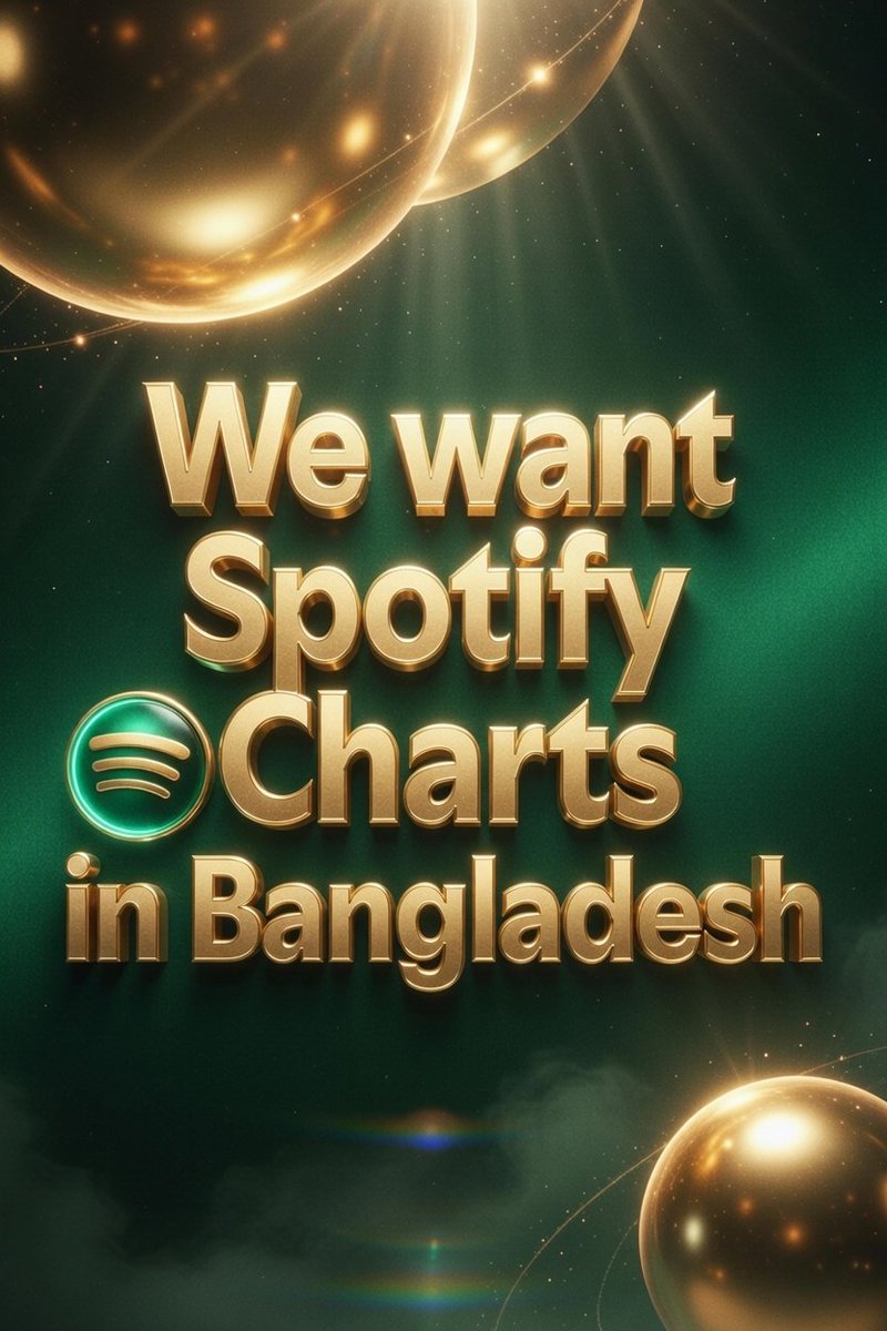 ChityOv's tweet photo. We humbly ask for transparent @Spotify charts in Bangladesh that reflect listeners’ real streams &amp; support local artists.
It’s time for accurate rankings, data &amp; equal visibility for the Bangladeshi music industry.
#BDdeserveSpotifyChart
#BringSpotifyChartstoBD
#SpotifyBangladesh https://t.co/GHy4201PP9