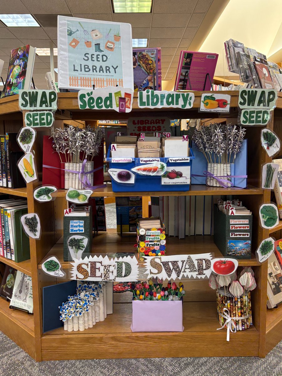 sussexcountylib's tweet photo. Did you hear? The new Seed Library at the Louise Childs Branch is open for business.

Too far for you? No worries! We also have a Seed Library at Dorothy Henry Branch in Vernon.

Stop by today and "borrow" seeds!

#SeedLibrary #LibraryOfThings #Sustainability #ILoveNJLibraries https://t.co/q6lZyoOxLQ